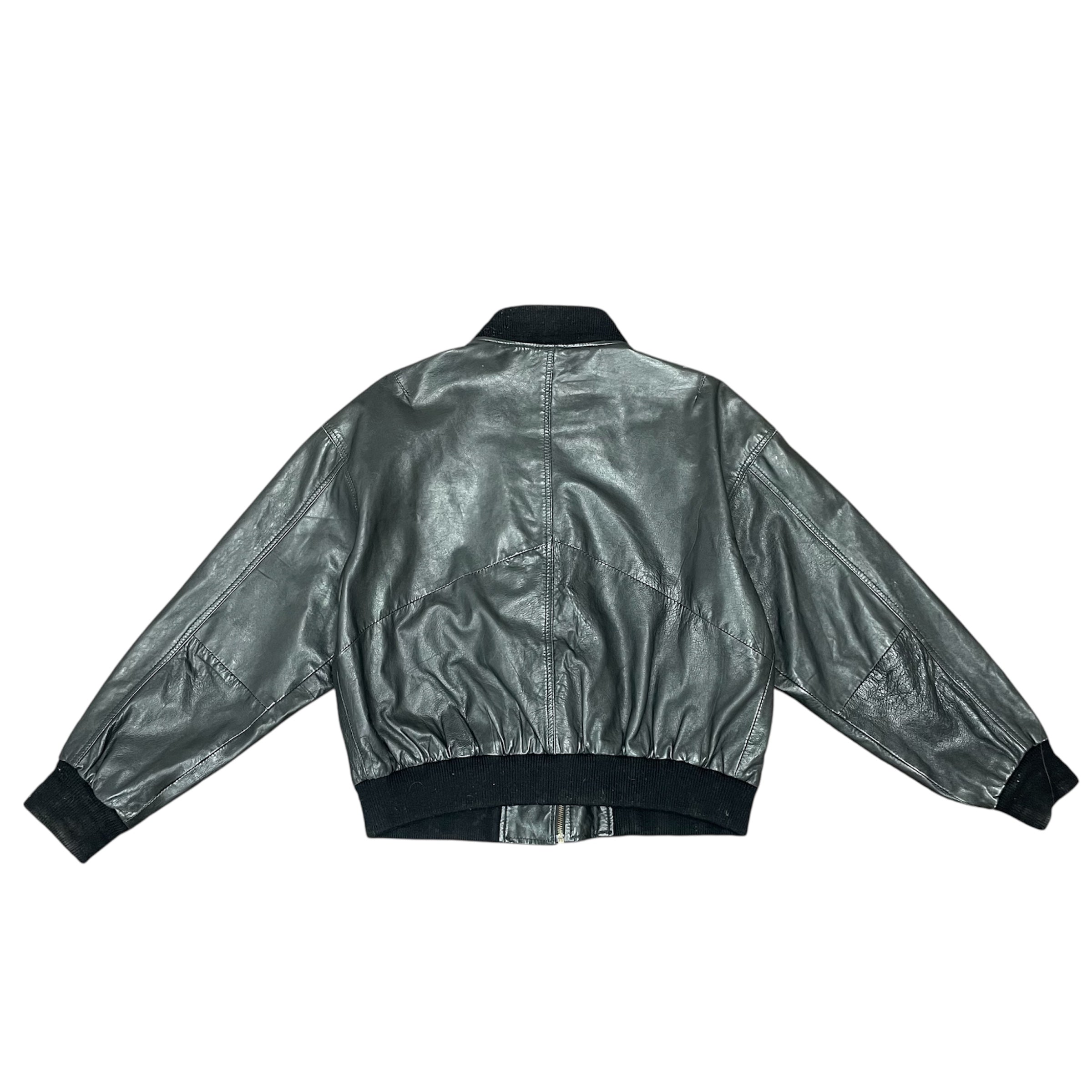 Leather Bomber Jacket